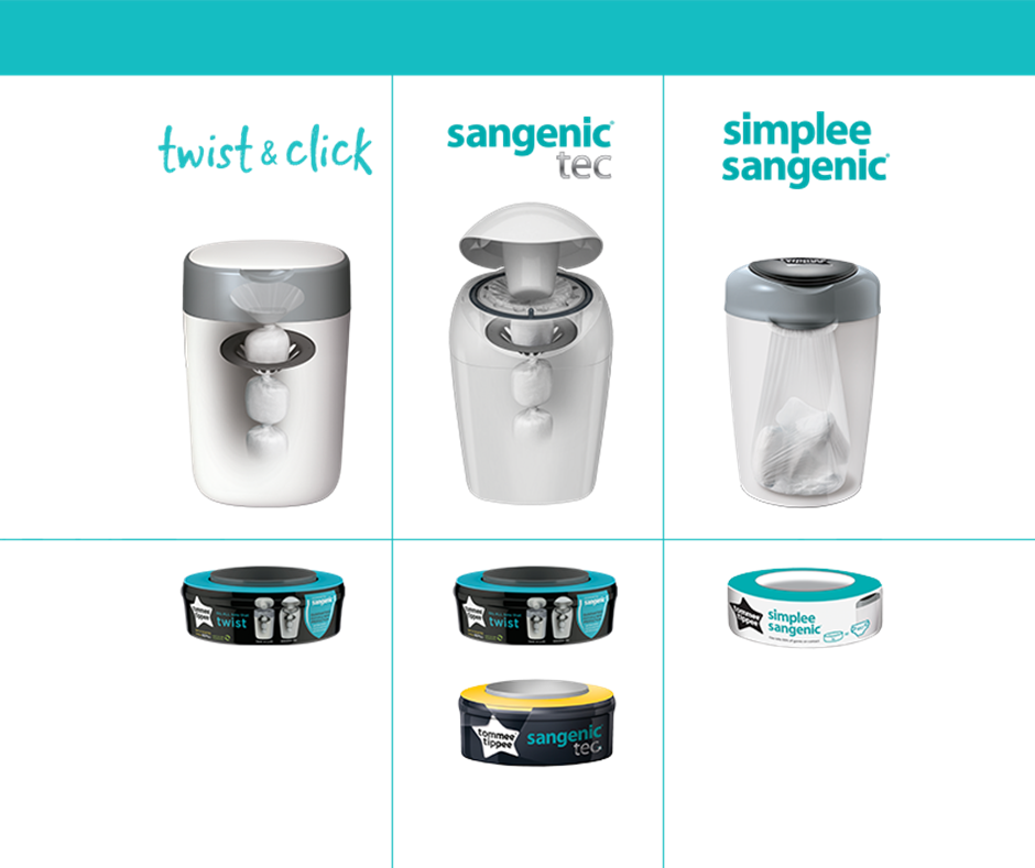 twist & click bin comparison with sangenic bin sowing how the internal of the bins differ