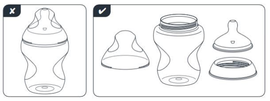 Diagram of bottles 